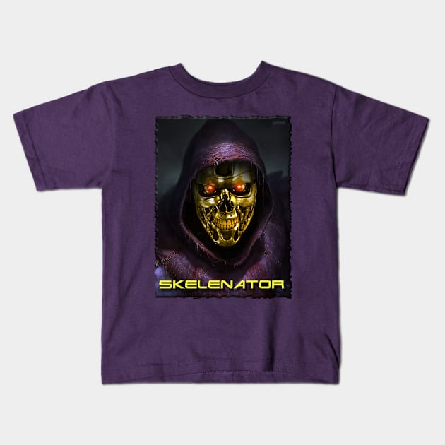 The Skelenator Kids T-Shirt by Jarecrow 